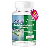 Teufelskralle Extrakt Kapseln 1530mg - 180 vegane hochdosierte Kapseln – Harpagophytum |...