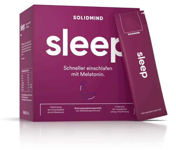 Das Produkt Sleep von Solidmind, welches Mikronährstoffe enthält